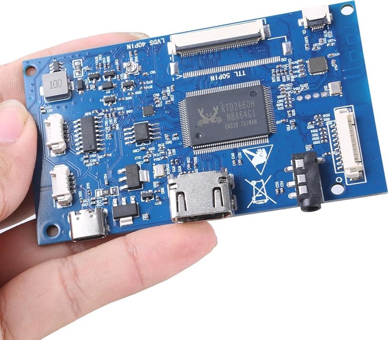 7 Inch 40 Pin LVDS LCD Screen Driver Board With Capacitive Touch Controller - Image 4